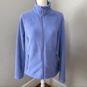 L.L. Bean Purple Fleece Full Zip Up Jacket Medium